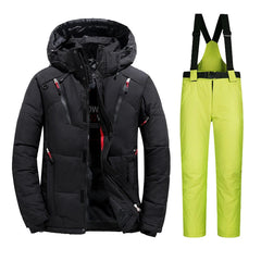 New Ski Suit Men Winter Snow Parkas Warm Windproof Outdoor Sports Skiing Down Jackets and Pants Male Snowboard Wear Overalls 50145959870764|50145959903532|50145959936300|50145959969068|50145960001836|50145960034604|50145960067372