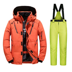 New Ski Suit Men Winter Snow Parkas Warm Windproof Outdoor Sports Skiing Down Jackets and Pants Male Snowboard Wear Overalls 50145958560044|50145958592812|50145958625580|50145958658348|50145958691116|50145958723884|50145958756652