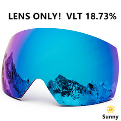 JULI Professional Magnetic Ski Goggles Double Layers Lens Anti-fog UV400 Big Ski Mask Glasses Snowboard Goggles For Men Women