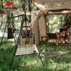 Naturehike Camping Accessories Picnic Canvas Storage Bag 156g/272g Triangle Layered Multi Pocket Rack Side Hanging Bag Travel