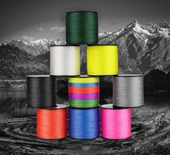JOF 4 Strands Japan Braided Fishing Line Multifilament PE Line 100M 300M 500M 1000M Strong Power Wire 8-80LB Carp Accessories