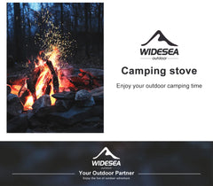Widesea Camping Wind Proof Gas Burner Outdoor Strong Fire Stove Heater Tourism Equipment Supplies Tourist Kitchen Survival Trips