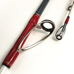 1.58m 5.2 feet Solid Tip Boat Fishing Rod spinning hunting rod FRP strong casting 2 sections slow jigging female trolling rod XH