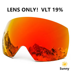 JULI Professional Magnetic Ski Goggles Double Layers Lens Anti-fog UV400 Big Ski Mask Glasses Snowboard Goggles For Men Women