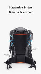 Naturehike Climbing Backpack 60+5L Camping Backpack Travel Bag Large Capacity Mountaineering Backpack With Rain Cover