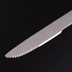 4pcs/set Portable Stainless Steel Tableware fold knife utensil spoon set Spoon Fork Knife Dinnerware Camping Cooking flatware