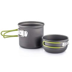 Camping Cookware Kit with Stove Outdoor Cooking Set  Outdoor Pot Travel Tableware Kitchen Hiking Picnic BBQ
