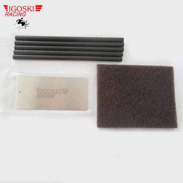 ski metal wax scraper polish pad ptex candle sitcks set for removal of excess wax from skis and snowboards tuning snowboarding