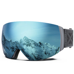 JULI Professional Magnetic Ski Goggles Double Layers Lens Anti-fog UV400 Big Ski Mask Glasses Snowboard Goggles For Men Women