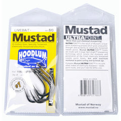 Mustad 10827NP-BN 3X Strong #1-12/0 Jigging Lure Livebait Hooks Sea Tuna Barbed Jig Hook For Saltwater Big Game Trolling Fishing