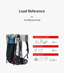 Naturehike Climbing Backpack 60+5L Camping Backpack Travel Bag Large Capacity Mountaineering Backpack With Rain Cover