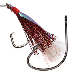 Bimoo 20pcs Black Red Fishhooks High Carbon Steel Saltwater Sport Offset Circle Hooks Fishing Hooks Tackle 1/0 2/0 3/0 4/0 5/0