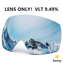 JULI Professional Magnetic Ski Goggles Double Layers Lens Anti-fog UV400 Big Ski Mask Glasses Snowboard Goggles For Men Women