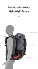 Naturehike Climbing Backpack 60+5L Camping Backpack Travel Bag Large Capacity Mountaineering Backpack With Rain Cover
