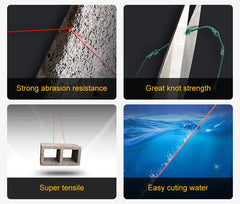 JOF 4 Strands Japan Braided Fishing Line Multifilament PE Line 100M 300M 500M 1000M Strong Power Wire 8-80LB Carp Accessories