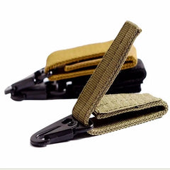 Carabiner High Strength Nylon Key Hook MOLLE Webbing Buckle Hanging System Belt Buckle Hanging Camping Hiking Accessories