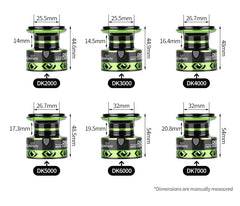 VWVIVIDWORLD,21KG Max Drag,Fishing Reel,Zinc Alloy Gear,Alloy Spool,Metal Arm,Metal Foot,Spinning Reel,Carp Fishing,Saltwater