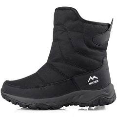 Brand Men Boots Winter Waterproof Snow Boots Unisex High Top Keep Warm Plus Outdoor Ankle Boots Male Cotton Casual Sneakers