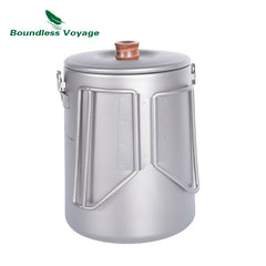 Boundless Voyage 1.5L Titanium Kettle Camping Coffee 500ml Tea Pot Coffee Maker Outdoor Travel Picnic Campfire Stovetop Kettle