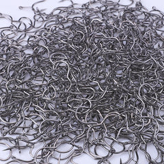 FTK High Carbon Steel Fishing Hooks 12Pcs/Pack Automatic Flip Sharp with ring 6-13# Barbed Fishhook for Carp Fishing Accessories