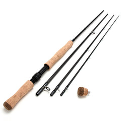 10'9" / 3.2m 7-8wt Fly Fishing Switch Rod 4 Pieces Carbon Fiber Sections Freshwater Fishing 2 Extra Cork Handles Fighting Butt