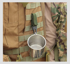 Carabiner High Strength Nylon Key Hook MOLLE Webbing Buckle Hanging System Belt Buckle Hanging Camping Hiking Accessories