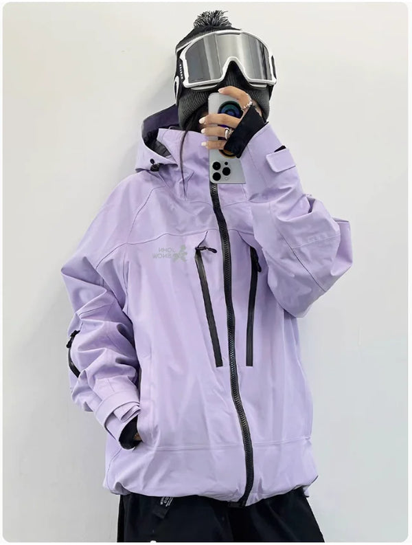 John Snow Woman Man Hooded Ski Wear Warm Windproof Waterproof Ski Clothes Outdoor Jacket Sports Male And Female Snowboard Coat