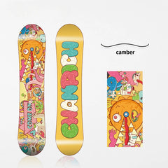 Children's snowboard youth's all region flat flower skateboard snow boot fixing board new all-around skiing equipment