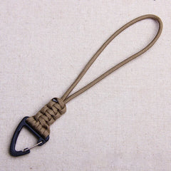 1Pcs 20cm 6 Styles Paracord Keychain Military Braided Nylon Lanyard Metal Triangle Buckle High Strength Parachute Cord Carabiner