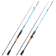 sougayilang Spinning Casting Carbon Fishing Rod 2 Sections 1.8/2.1m MH Portable Travel Rod Bass Fishing Rods Fishing Tackle
