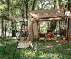 Naturehike Camping Accessories Picnic Canvas Storage Bag 156g/272g Triangle Layered Multi Pocket Rack Side Hanging Bag Travel