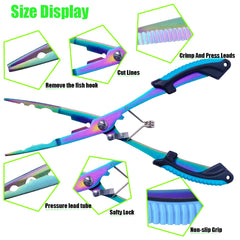 Lengthening Multifunctional Fishing Pliers 420 Stainless Steel Tackle Gear Scissors Hooks Remover Sea Outdoor Tools Line Cutter