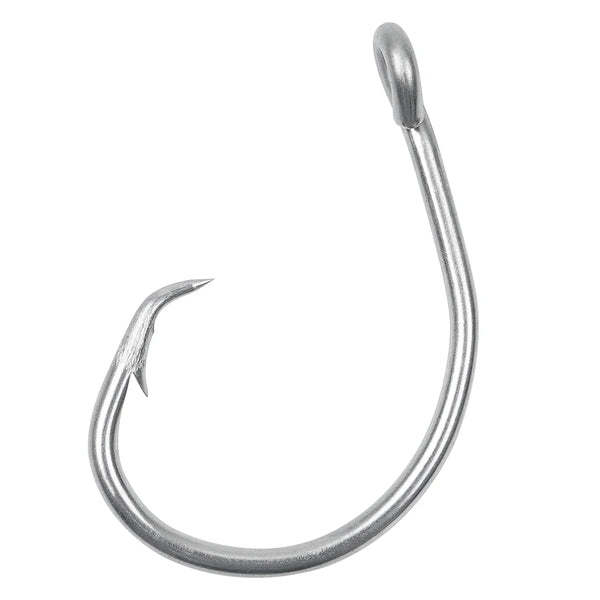 30Pcs Saltwater Tuna Fishing Hooks Stainless Steel Catfish Circle Hooks Big Game Fishing Hooks for Catfish Bass Tuna 5/0-10/0