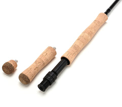 10'9" / 3.2m 7-8wt Fly Fishing Switch Rod 4 Pieces Carbon Fiber Sections Freshwater Fishing 2 Extra Cork Handles Fighting Butt