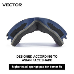VECTOR Brand Double Layer Anti Fog Magnetic Absorption Cylindrical Ski Goggles UV400 Men Women Ski Glasses Snowboard poc glasses
