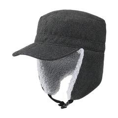 Men's winter trend Lei Feng hat women's new plush thickening warm ear protection outdoor hiking riding ski sports military cap