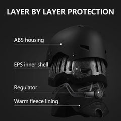 Horntour Open Face Helmet Ski Helmet Integrated Aldult Outdoor Ski Equipment Snowboard Helmet Is Lightweight Breathable