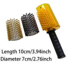 Ski Wax Brush Kit Efficient with Axle Handle Cover Roller Brush Snowboard Maintenance Ski Waxing Brushes Snowboard Waxing Brush