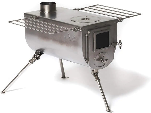 Winnerwell Woodlander Large Tent Stove | Portable Wood Burning Stove for Tents, Shelters, and Camping | 1500 Cubic Inch Firebox