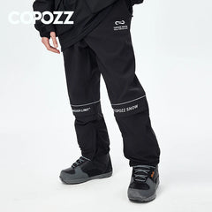 COPOZZ Waterproof Thicken Ski Suit Women Hooded Windproof Ski Jacket Men Winter Sports Warm Ski Pants Outdoor Snowboard Ski Coat