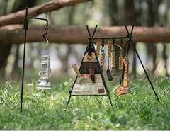 Naturehike Camping Accessories Picnic Canvas Storage Bag 156g/272g Triangle Layered Multi Pocket Rack Side Hanging Bag Travel