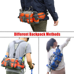 BP-VISION Hiking Fanny Pack Man Cycling Waterproof Backpack Mountain Sports Fanny Pack Camping Nylon Hunting Accessori Belt Bag
