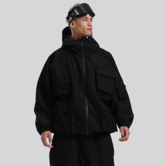 GSOU SNOW New Ski Jacket Loose Warm Windproof Snow Garment Waterproof Wear Resistant Skiing Clothing Winter Outdoor Sports Tops