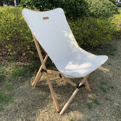 Picnic Fishing Leisure Chair Portable Canvas Wood Folding Butterfly Chair Foldable Camping Chair Outdoor Furniture