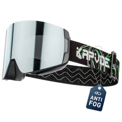 KAPVOE Men Photochromic Ski Goggles OTG Snowboard Glasses Women Anti Fog Magnetic Lens UV400 Protection Snow Sports Eyewear