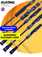 KUYING SUPERLITE Ajing Bottom Fish 6'8" 7'6" 7'7" 8'6" Fishing Lure Rod Casting Spinning FUJI Parts Power X Carbon Light Rock