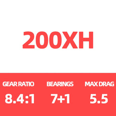 2025 NEW DAIWA TATULA TW 200 Baitcast Fishing Reel 7+1BB Saltwater Reels TW200