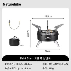 Naturehike Faint Star Camping Stove Foldable  IGT Outdoor Gas Stove Tourist Gas Burner Picnic Stove  Butane Fuel Stove Cookware