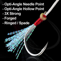 FishTrip Jigging Hooks Saltwater Hook Fishing Assist Hook SLOW PITCH Heavy Duty Sea Fishing Hook Big Game Hook