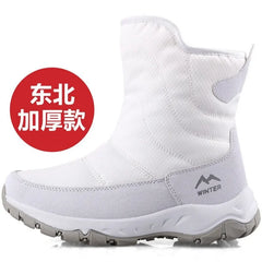 Unisex Boots Plush Warm Snow Boots Fashion High Top Casual Cotton Shoes for Men Anti Slip Platform Boots Couple Winter Botas2025